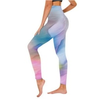 Ženske joga hlače visokog struka, udobne, pripijene, tiskane, tajice za vježbanje, hlače-hlače