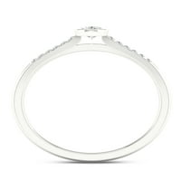 Imperial 1 5CT TDW Diamond 10k Bijelo zlato obećanje prstena
