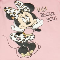 Minnie Mouse Dječje djevojčice Outfit Bodysuit, hlače i bibs za tuširanje, 3-komad