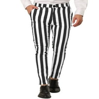 Jedinstvene ponude muške prugaste hlače Skinny fit boja blokade u boji hlače