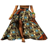 Afrička suknja za žene crtajući struk s džepnom afričkom damom odjećom kg1198