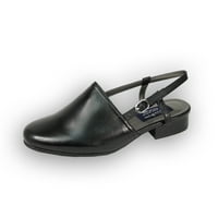 Remi žene široke širine kožne pete udobne sandale crne 5.5