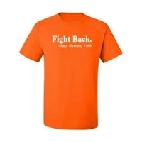 Inspirativni citatOduprite se. Muška majica s grafičkim printom Hughie Njutn, narančasta, 4 inča