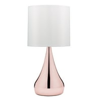 Cresswell rasvjeta pozlaćena ružičasta metalna stolna svjetiljka 18 h, LED žarulja je uključena