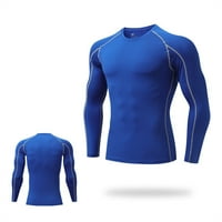 Muška majica za fitness i trčanje, Plava