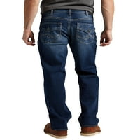 Silver Jeans Co. Muški Gordie opušteno traperice s ravnim nogama, veličine struka 30-42