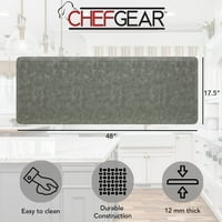 Chef Gear Marni Wellness Kitchen Mat, Grey, 17.5 48