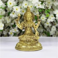 Kip božice Lakshmi od mesinga Kip hinduističke božice skulptura Lakshmi statua Lakshmi ma idol indijske božice