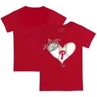 Mladi Tiny recap Red Philadelphia Phillies Tiara Heart majica