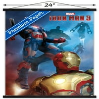 Kinematografski svemir-Iron Man - zidni plakat s drvenim magnetskim okvirom, 22.375 34
