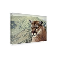 Zaštitni znak likovne umjetnosti alpska Puma, ulje na platnu Rona Parkera