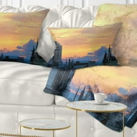 Designart Ottawa City Panorams - Cityscape Photo Bacd Pillow - 12x20