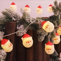 Božićni LED vijenac Djeda Mraza unutarnja svjetla večernje božićno drvce dekor