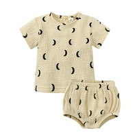 Toddler Baby Boy Summer Outfit Crtani zglobovi kratki rukavi majica vrhovi kratke hlače za djecu Kids Set & odjeća
