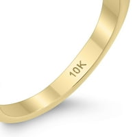 Ženski 7X citrin i dijamantni prsten u 10k žutom zlatu