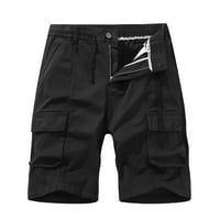 Muške Capri hlače s elastičnim strukom, planinarske sportske kratke hlače za trčanje, ljetne modne trenirke za