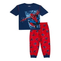 Spiderman Boys Top i hlače kratkih rukava, dvodijelni set pidžame, veličine 4-12