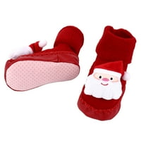 par božićnih neklizajućih podnih čarapa s djelomičnim potplatom za djecu