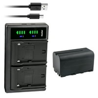 Kastar NP-F NP-F Battery i Ltd USB punjač kompatibilan s Blackmagic Design Video Assisten 5