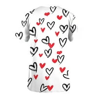 Olyvenn prodajni piling Radna uniforma za žene posada vrat modna tunika bluza majice kratki rukavi Valentinovi