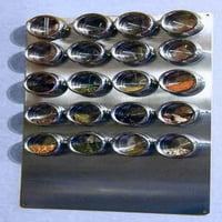 Baza od nehrđajućeg začina, 10 10 za magnetske limenke začina, stalak za začine