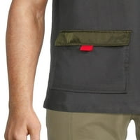 Muška pamučna majica s bočnim džepom u veličini od 2 inča