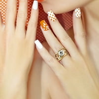 Prstenovi za žene ženski višeslojni dijamantni prsten nepravilnog oblika moderan zaručnički prsten prstenje za