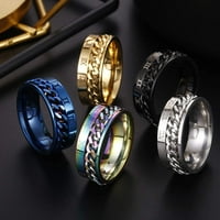 Zaručnički prstenovi za ljubav zaručnički prstenovi za vjenčanje od rimskih brojeva od titana, prsten na lancu,