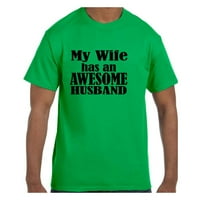 Smiješna majica s humorom Očev dan moja supruga ima nevjerojatnog muža