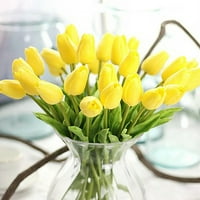 niuredltd dekoracija doma Umjetno cvijeće tulipani cvjetovi svileni cvjetovi stvarno izgleda sa stabljikama za