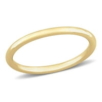 Jednostavni zaručnički prsten od žutog zlata od 14 karata za žene