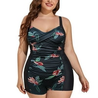 Ženski kupaći kostimi Plus Size s printom u donjem dijelu