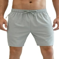 Muške ljetne kratke hlače srednjeg struka, kratke hlače za plažu s elastičnim strukom, muške mini hlače klasičnog