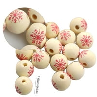 Tureclos drva okrugle perle polirane kućne blagdanske seoske kuće zanatske obrta u boji u boji nakit.