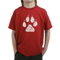 Pop art majica s natpisom za dječake-Pseća Mama
