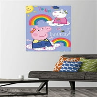 Peppa Pig - Zidni plakat Ura s gumbima, 22.375 34