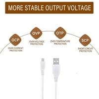 -Mains 3,3ft Bijeli mikro USB kabel za punjenje kabela za punjenje kabela za KTEC KSAPK0110500200FC
