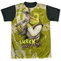 Animirani obiteljski komični film Shrek magarac Shrek je odrasla osoba majica s crnim leđima