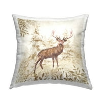Dizajn jastuka s printom snježno drveće i divlje životinje Peepa Vilsona