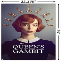 Netfli Kraljičin Gambit - šahovski zidni plakat, 22.375 34