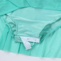 Asimetrična haljina za klizanje s šljokicama za djevojčice, veličine 6-14