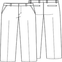 Cool Školske Uniforme 50363 hlače s ravnim prednjim dijelom, 16 inča, Crna
