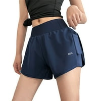 Ženske biciklističke kratke hlače Sportske anti -hodajuće fitness labavo ležerno izvana nosi suhi tanki stil trening