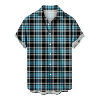 muške košulje na rasprodaji muške Ležerne košulje na kopčanje s džepom kratkih rukava bluza