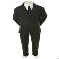 Leptir mašna u boji + novo crno vjenčano odijelo za dječake, smoking mumbo-mumbo