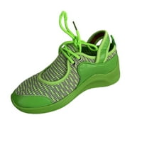 Kukoosong ženske udobne cipele ležerne dnevne tenisice za čipkaste leteće tkane mrežice ravne cipele žene zeleno