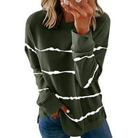 + Ženski Casual Top kontrastne boje Dugih rukava pulover dukserica - Ženske bluze ženski vrhovi