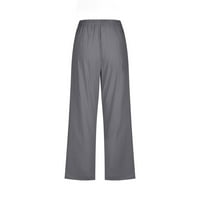 Posteljine hlače Žene Ljetna moda povremeni tiskarski elastični labavi hlače Ravna plaža Capris plus veličina