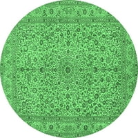 Tradicionalni perzijski smaragdno zeleni tepisi za prostore tvrtke, Okrugli, 5 inča