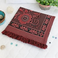 Jelen u mitologiji-tamnocrveni pokrivač od žakarda, tepih za tapiseriju za dnevnu sobu